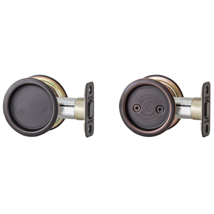 Kwikset 2.03-in Venetian Bronze Pocket Door Pull