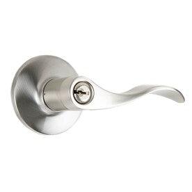 Gatehouse Olivia Satin Nickel Universal Keyed Entry Door Handle - Super Arbor