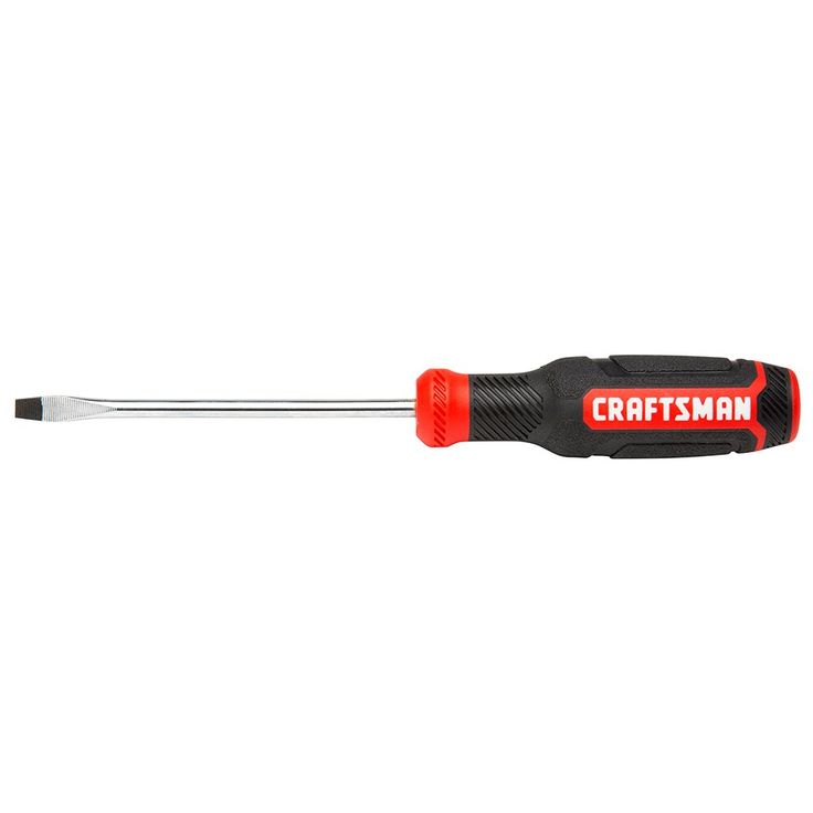 CRAFTSMAN Bi-Material Handle 3/16-in Slottedhead Screwdriver