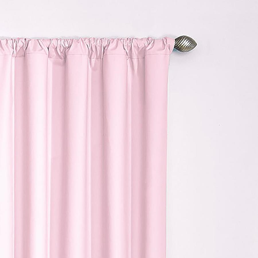 Eclipse Microfiber 84-in White Polyester Blackout Single Curtain Panel - Super Arbor