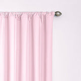 Eclipse Microfiber 84-in White Polyester Blackout Single Curtain Panel - Super Arbor