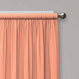 Eclipse Microfiber 84-in White Polyester Blackout Single Curtain Panel - Super Arbor