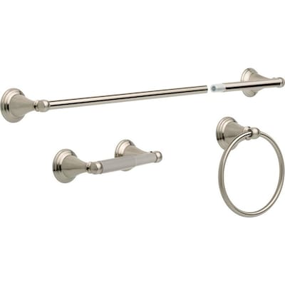 Delta 3-Piece Windemere Spotshield Brushed Nickel Decorative Bathroom Hardware Set