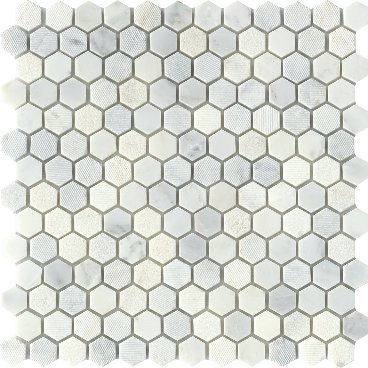 Emser Winter Frost Marble Mosaic/Border Tile – Natural Stone (12-in x 12-in)