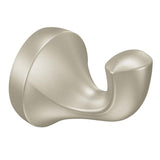 Eva 4-Piece Bath Hardware Set with 24 in. Towel Bar, Paper Holder, Towel Ring, and Robe Hook in Brushed Nickel