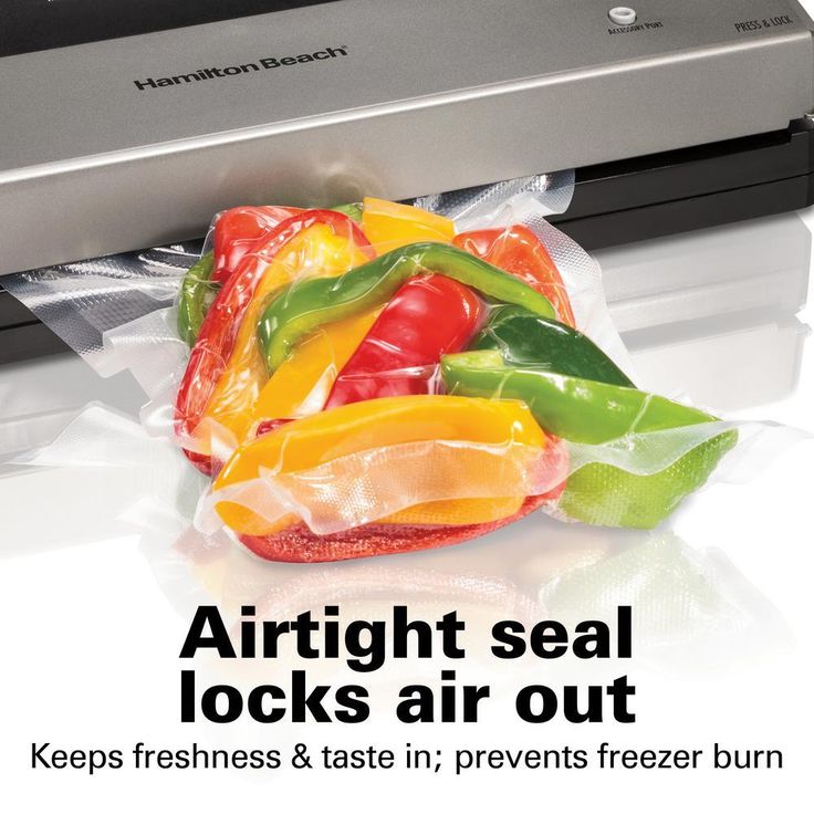 Nutrifresh Black Food Vacuum Sealer with Extended Seal