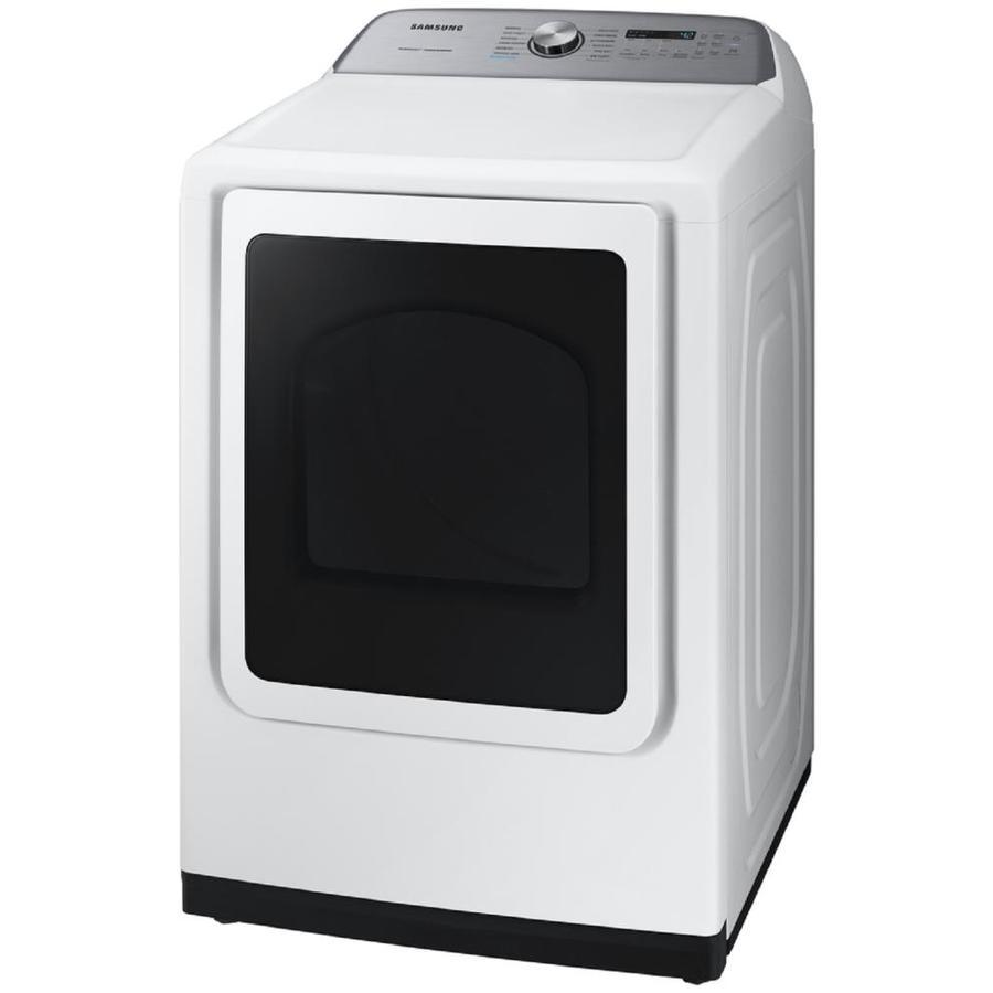 Samsung 7.4-cu ft Reversible Side Swing Door Steam Cycle Gas Dryer (Fingerprint Resistant Black Stainless Steel) - Super Arbor