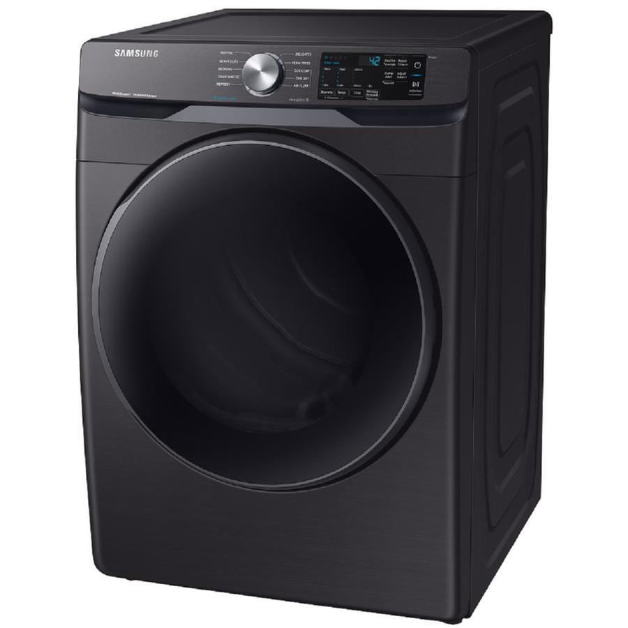 Samsung 7.5-cu ft Reversible Side Swing Door Stackable Steam Cycle Gas Dryer (White) - Super Arbor