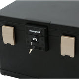 1.06 cu. ft. Molded Fire Resistant and Waterproof Legal Document Storage Chest with Key and Double Latch Lock - Super Arbor