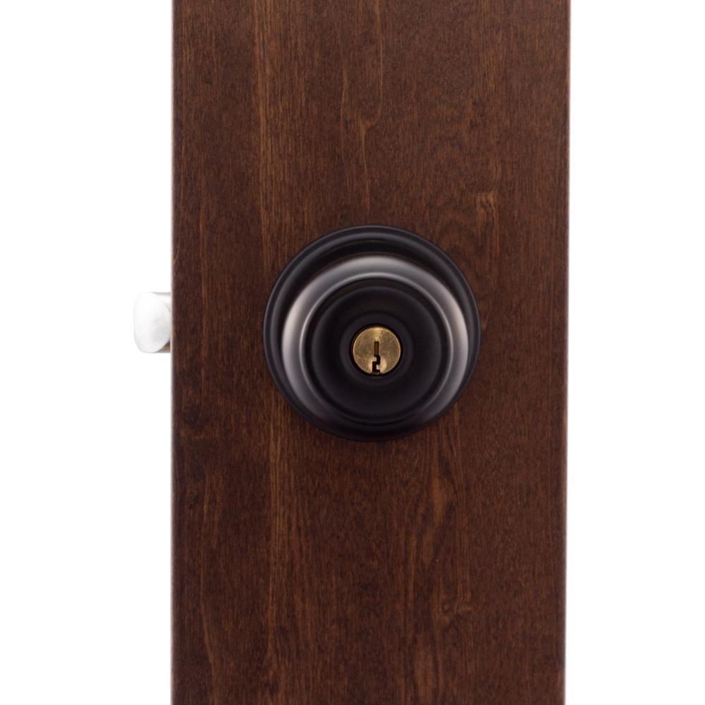 Colonial Black Entry Door Knob - Super Arbor