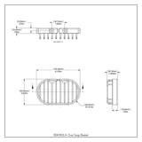 Allied Brass Oval Soap Basket in Satin Chrome