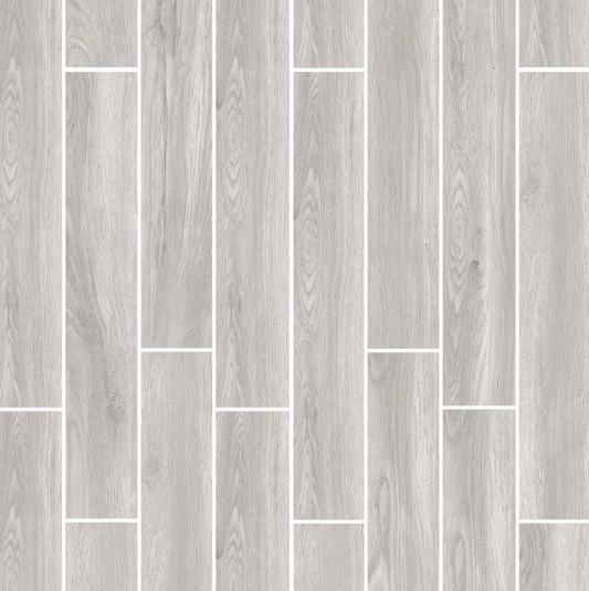 Elmwood Ash Wood Plank Porcelain Tile