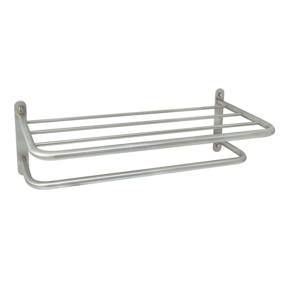Hotel Grade 24 in. Wall Mounted Towel Rack in Polished Chrome - Super Arbor