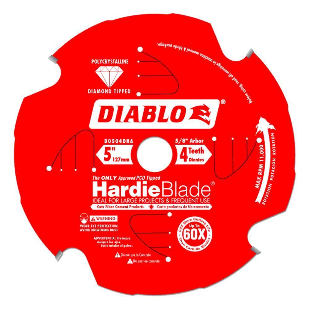 7-1/4 in. x 4-Teeth Polycrystalline Diamond (PCD) Tipped James Hardie/Fiber Cement Saw Blade - Super Arbor