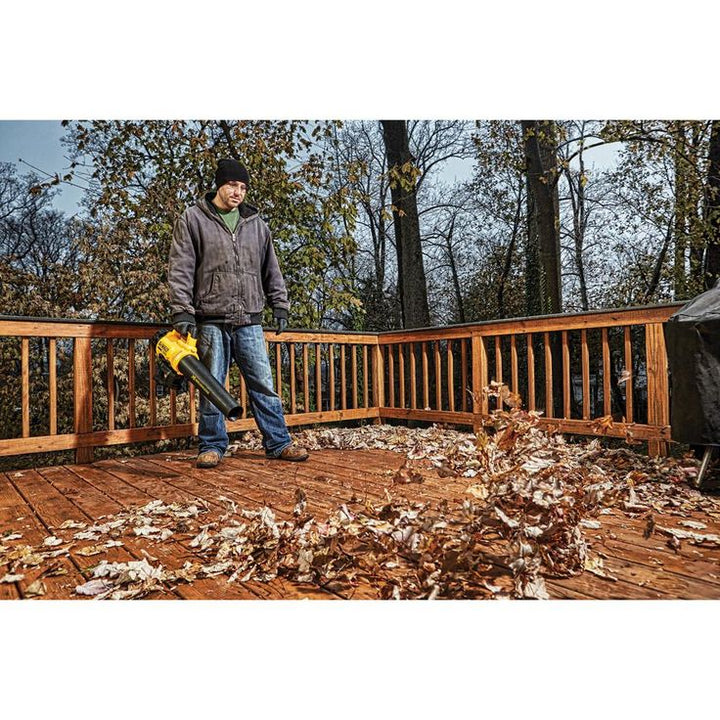 DEWALT 90 MPH 400 CFM 20V MAX Cordless Handheld Leaf Blower with (1) 5.0Ah Battery, Charger & Bonus Hedge Trimmer Included