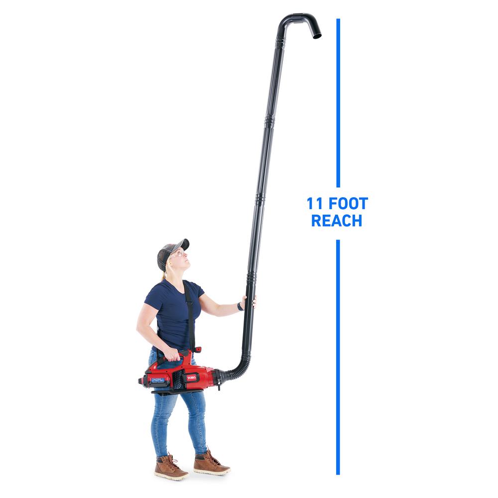 Toro Universal Gutter Cleaning Kit with 11 ft. Reach for Handheld Leaf Blowers Includes Shoulder Strap - Super Arbor