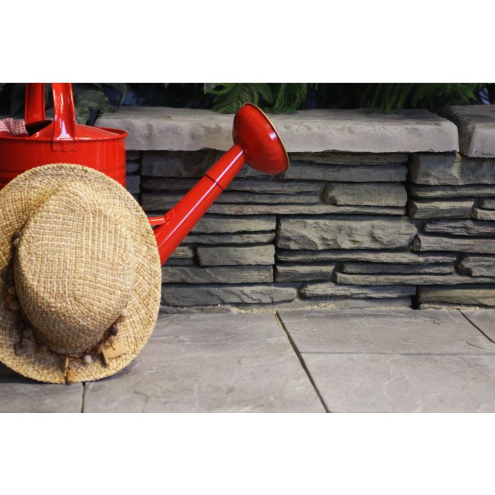 Patio-on-a-Pallet 18 in. x 18 in. Concrete Traditional Gray Yorkstone Paver (64-Pieces) - Super Arbor
