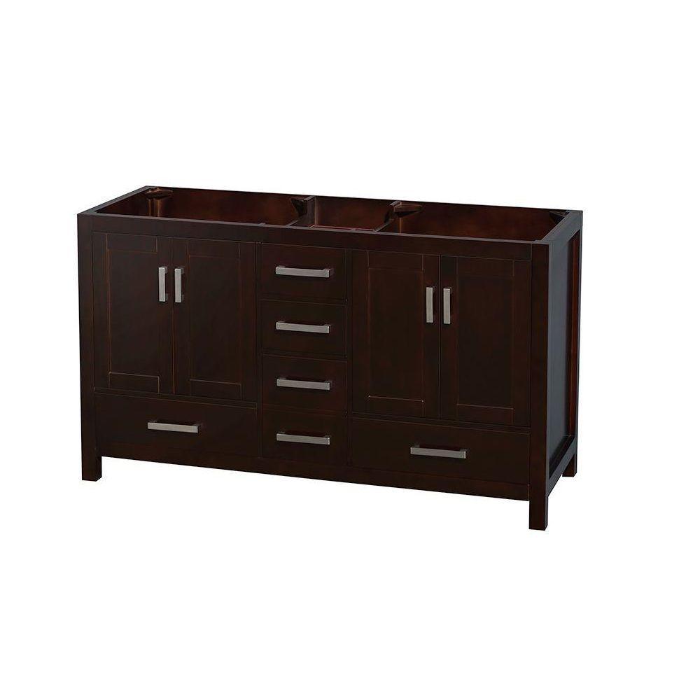 Sheffield 72 in. Double Vanity Cabinet in White - Super Arbor