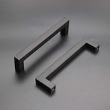 15 Pack goldenwarm Kitchen Cabinet Handles Black Pulls for Cabinets - HDJ12BK Contemporary Cabinet Handle Pull Cabinet Door Handle Square Bar Pull Stainless Steel, 3in Hole Centers - Free Delivery