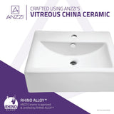 Vitruvius Series Ceramic Vessel Sink in White - Super Arbor
