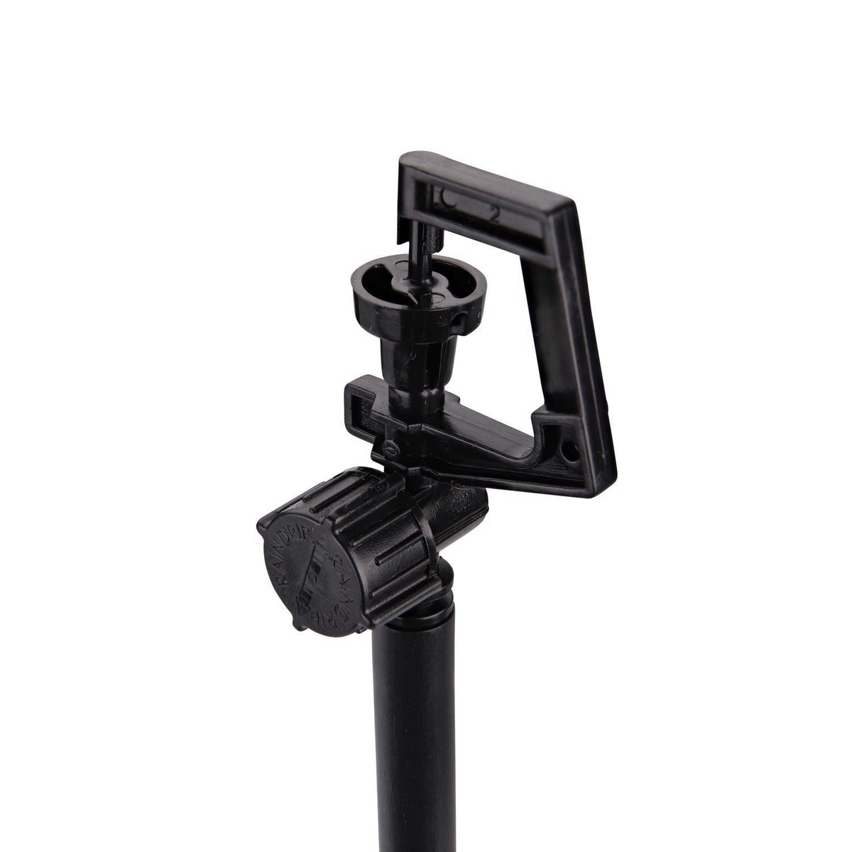 Raindrip Full-Circle Drip Irrigation Sprinkler Head 20 GPH, Preassembled on Riser & Stake