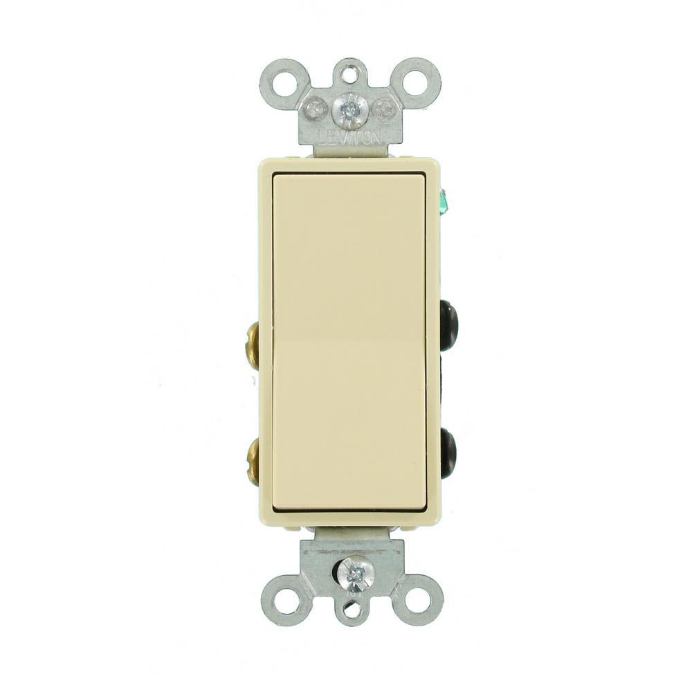 15 Amp Decora Residential Grade 4-Way Lighted Rocker Switch, White - Super Arbor