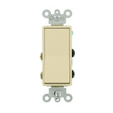 15 Amp Decora Residential Grade 4-Way Lighted Rocker Switch, White - Super Arbor