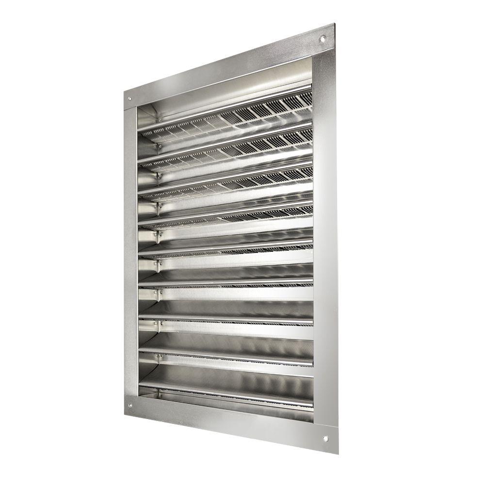 12 in. x 12 in. Aluminum Wall Louver Static Vent in White - Super Arbor