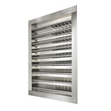 12 in. x 12 in. Aluminum Wall Louver Static Vent in White - Super Arbor