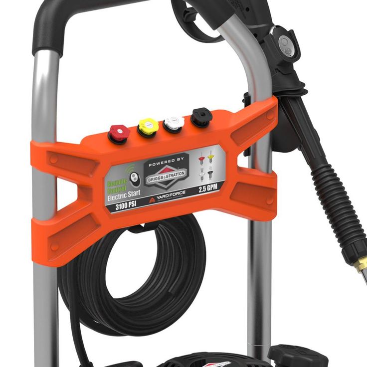 YARD FORCE 3100 PSI 2.4 GPM Remote Electric-Start Gas Pressure Washer