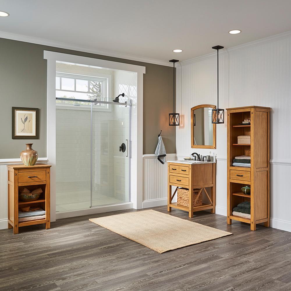 Avondale 24 in. Vanity Cabinet Only in Weathered Pine - Super Arbor