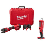 M18 18-Volt Lithium-Ion Cordless Short Throw PEX Press Tool with LED Stick Light - Super Arbor