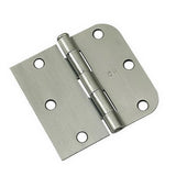 Full Mortise Inset Brushed Nickel Hinge (3-Pack) - Super Arbor