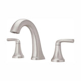 Ladera 8 in. Widespread 2-Handle Bathroom Faucet in Spot Defense Brushed Nickel - Super Arbor