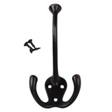 4-1/2 in. x 2-1/2 in. Oil Rubbed Bronze Large Robe/Coat/Hat Tri-Hooks (10-Pack) - Super Arbor