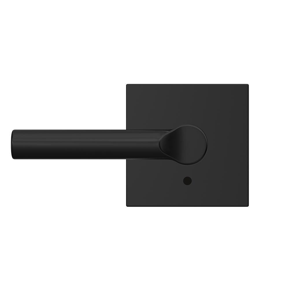 Custom Broadway Matte Black Collins Trim Combined Interior Door Lever - Super Arbor