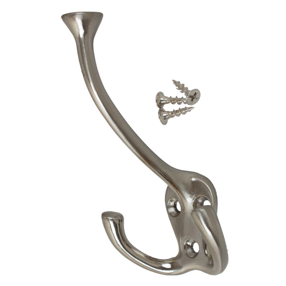 4-1/2 in. x 2-1/2 in. Oil Rubbed Bronze Large Robe/Coat/Hat Tri-Hooks (10-Pack) - Super Arbor