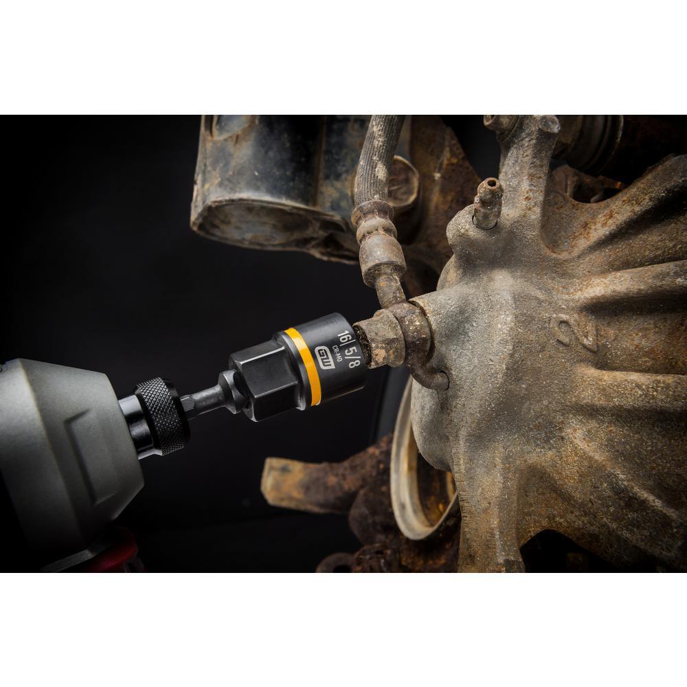 1/4 in. and 3/8 in. Drive Bolt Biter Impact Extraction Socket Set (8-Piece) - Super Arbor