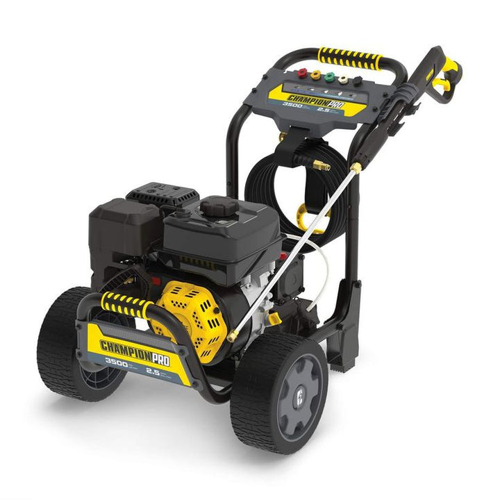 CHAMPION POWER EQUIPMENT 3500 PSI 2.5 GPM Commercial Duty Low Profile Gas Cold Water Pressure Washer