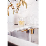 Straight Stainless Steel Cloth Holder in Brass