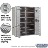 41 in. H x 31-1/8 in. W Aluminum Front Loading 4C Horizontal Mailbox with 20 MB1 Doors - Super Arbor