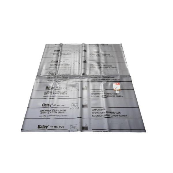 6 ft. x 10 ft. Gray PVC Shower Pan Liner - Super Arbor