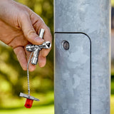 KNIPEX Control Cabinet Key, 4-Way with Reversible PH2/Slotted Bit, 00 11 03