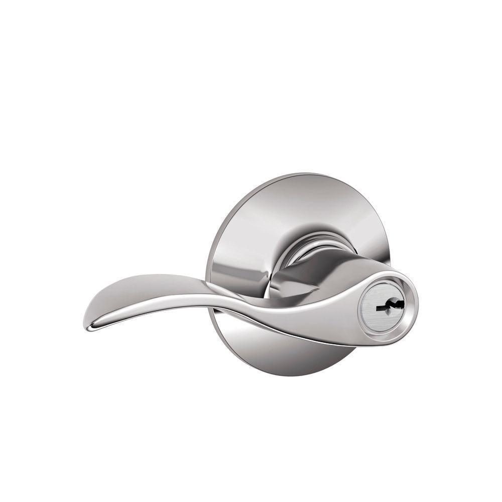 Accent Matte Black Keyed Entry Door Lever - Super Arbor