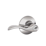 Accent Matte Black Keyed Entry Door Lever - Super Arbor