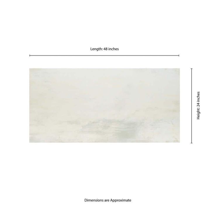 Metallic Blanche 24 in. x 48 in. Matte Porcelain Stone Look Floor and Wall Tile (16 sq. ft./Case)