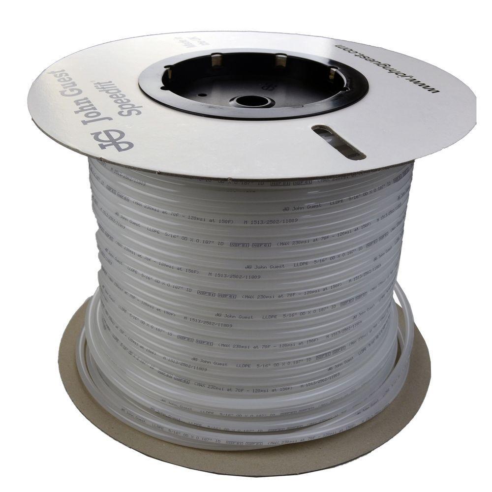 1/2 in. x 250 ft. Polyethylene Tubing Coil in White - Super Arbor