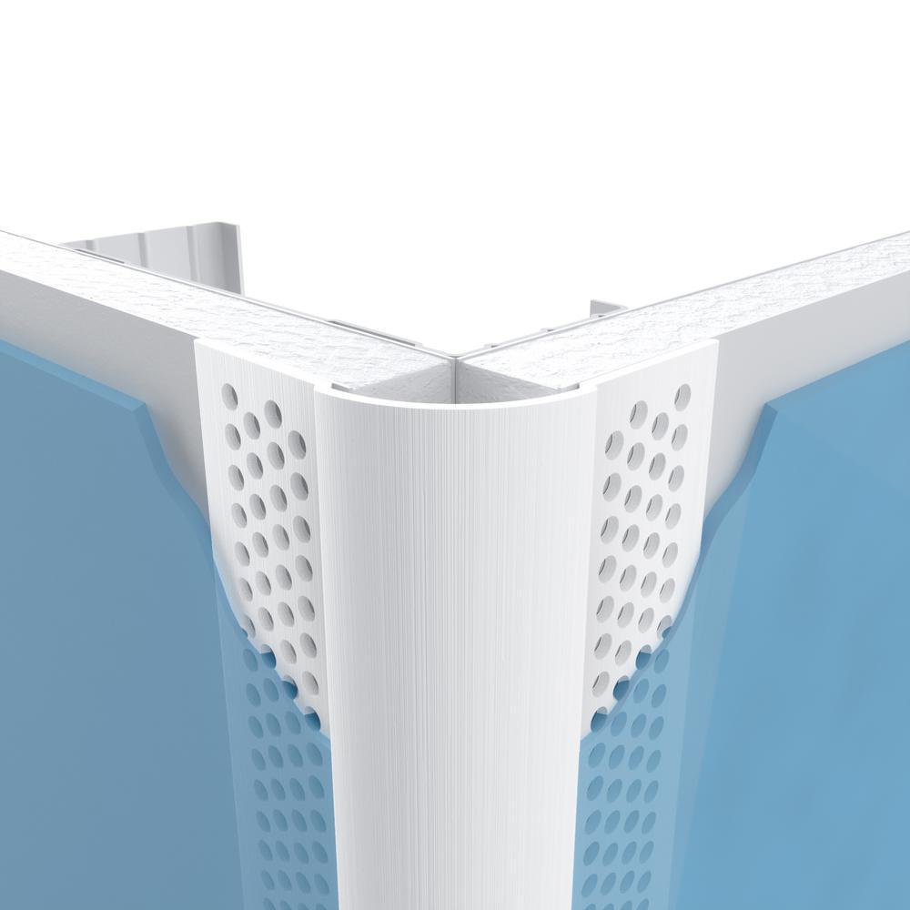3/4 in. x 10 ft. Vinyl Bullnose Corner Bead - Super Arbor