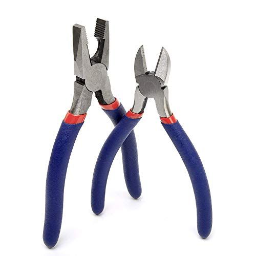 WORKPRO 7-piece Pliers Set (8-inch Groove Joint Pliers, 6-inch Long Nose, 6-inch Slip Joint, 4-1/2 Inch Long Nose, 6-inch Diagonal, 7-inch Linesman, 8-inch Slip Joint) for DIY & Home Use - Free Delivery