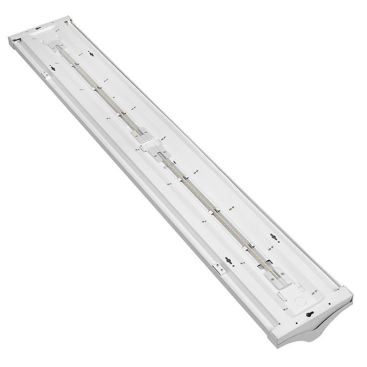 4 ft. 4000 Lumens Indirect Integrated LED White Wraparound Light with Uplight Downlight Feature 4000K (4-Pack)